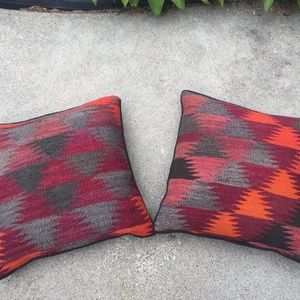 Pair of Pendleton Pillow Inserts (with pillows)